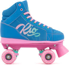 Rio Roller Lumina Roller Skates Blue Pink + FREE SFR SKATE BAG