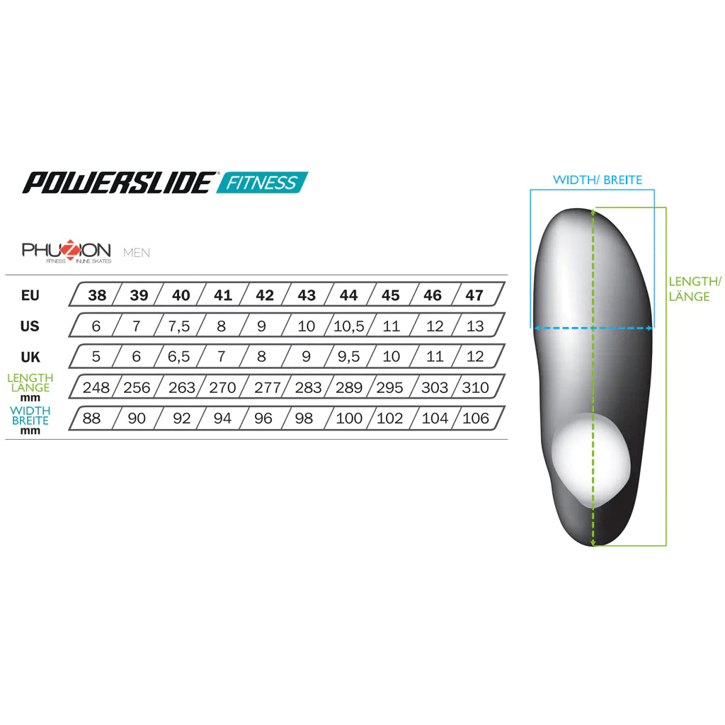 Powerslide Phuzion Xenon Trinity Mens Orange Inline Skates (sizes 44 & 47 left now)