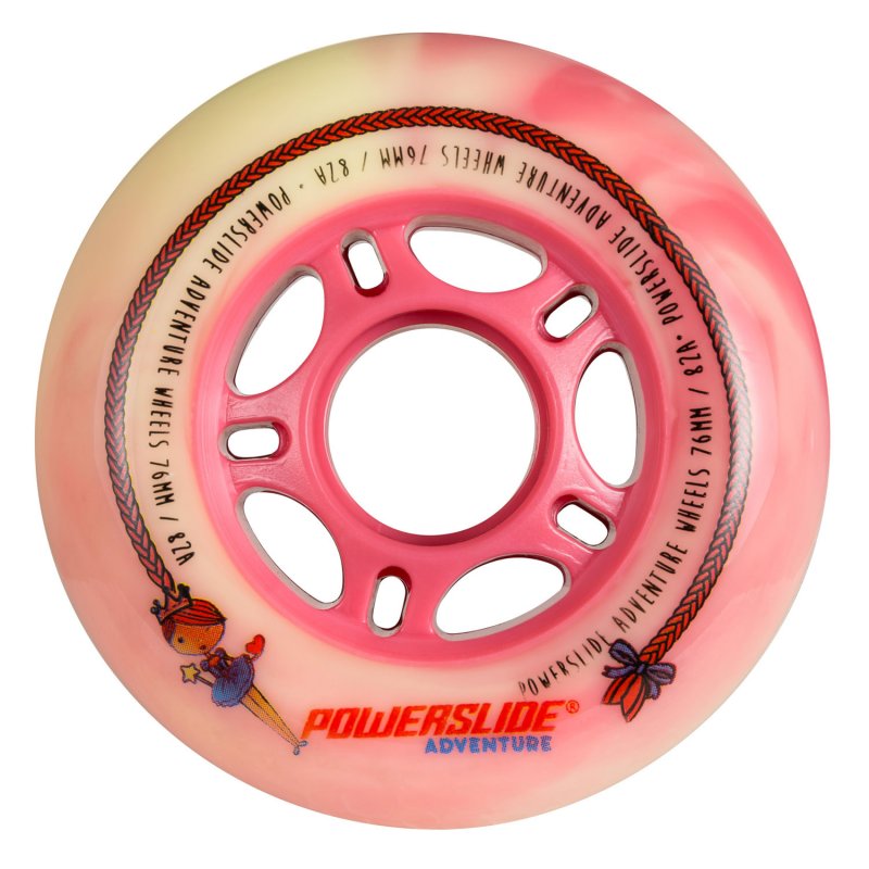 Powerslide Princess Girls 76mm 80a 4 Pack
