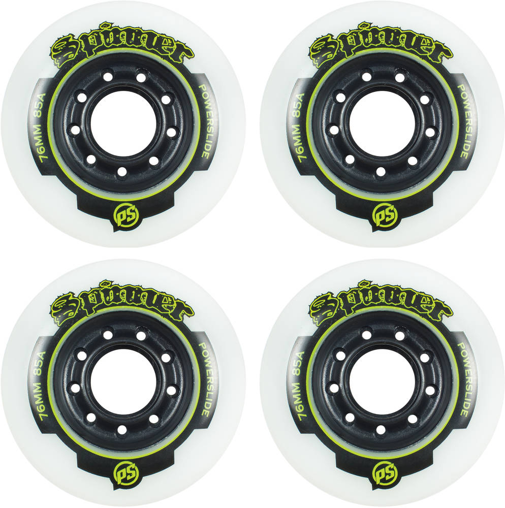 Powerslide Spinner Wheels 4 Pack (Slight discolouration from UV)