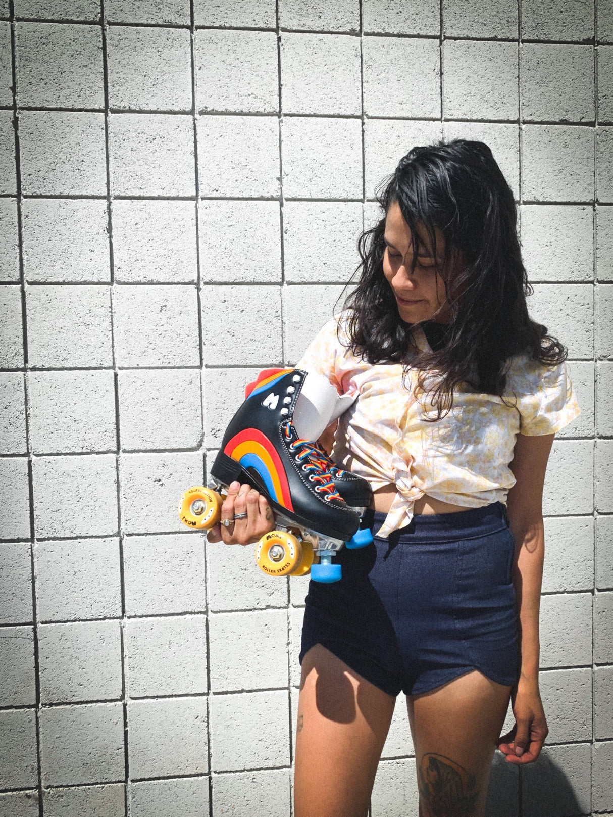 Moxi Rainbow Rider Sunshine Yellow Roller Skates