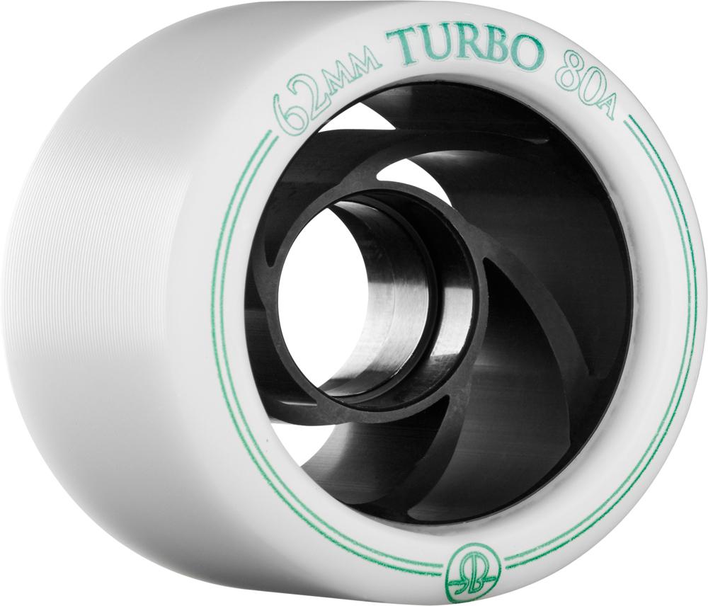 Bones Turbo Wheels 62mm White Right Left 8 Pack