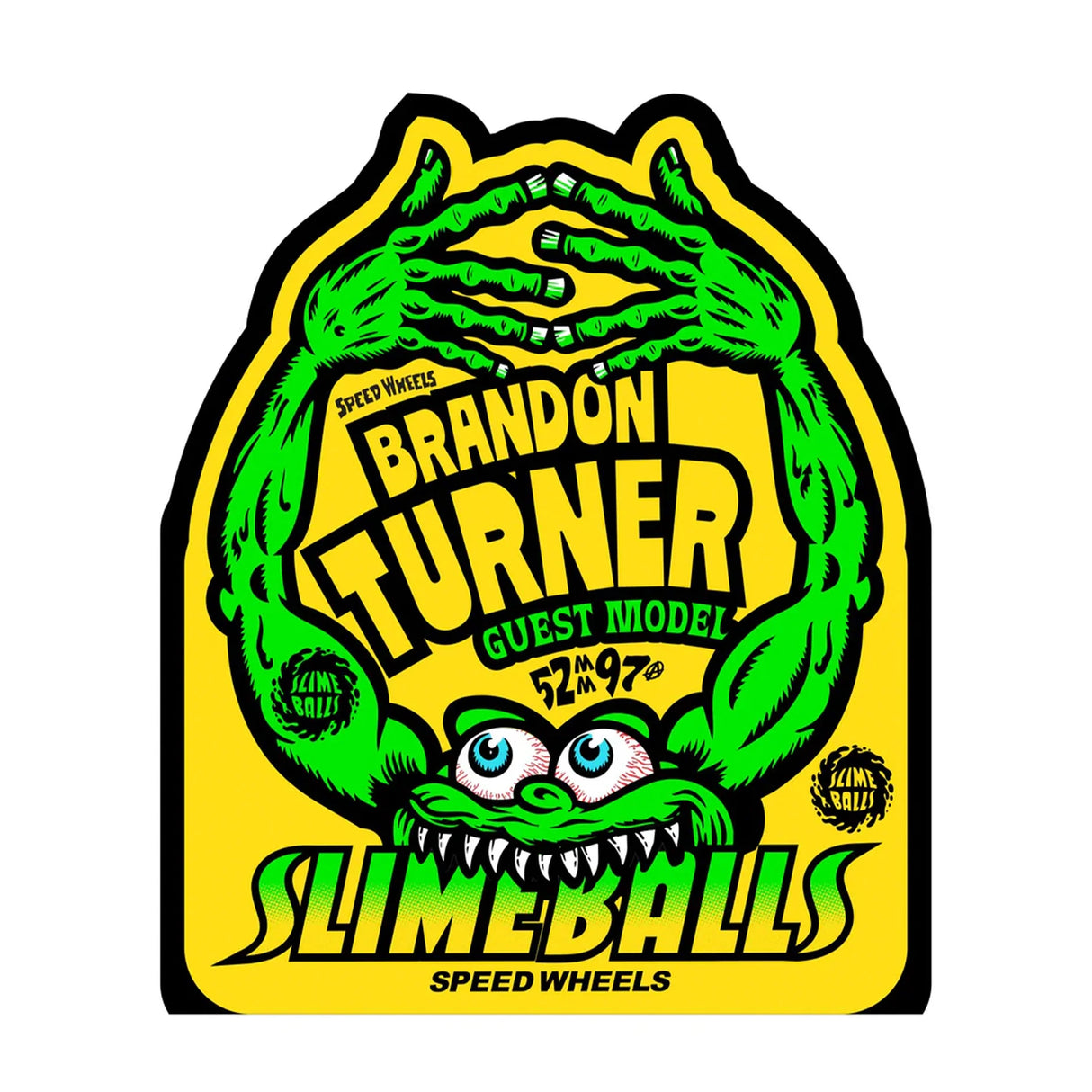 Slime Balls Chubbies Turner 52mm 97A Skateboard Wheels