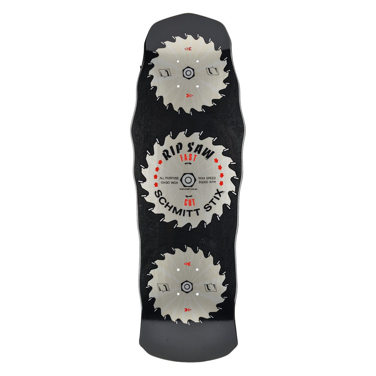 Schmitt Stix Ripsaw Modern Concave Deck- 10"x30"- Black