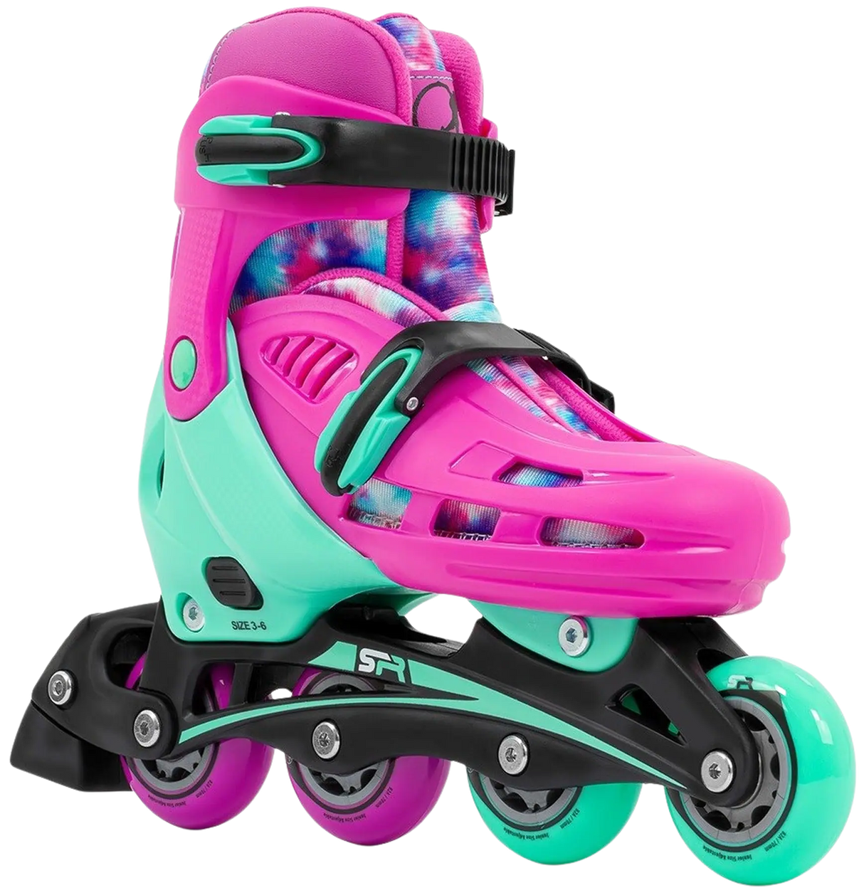 SFR Cyclone II Adjustable Inline Skate Tie Dye