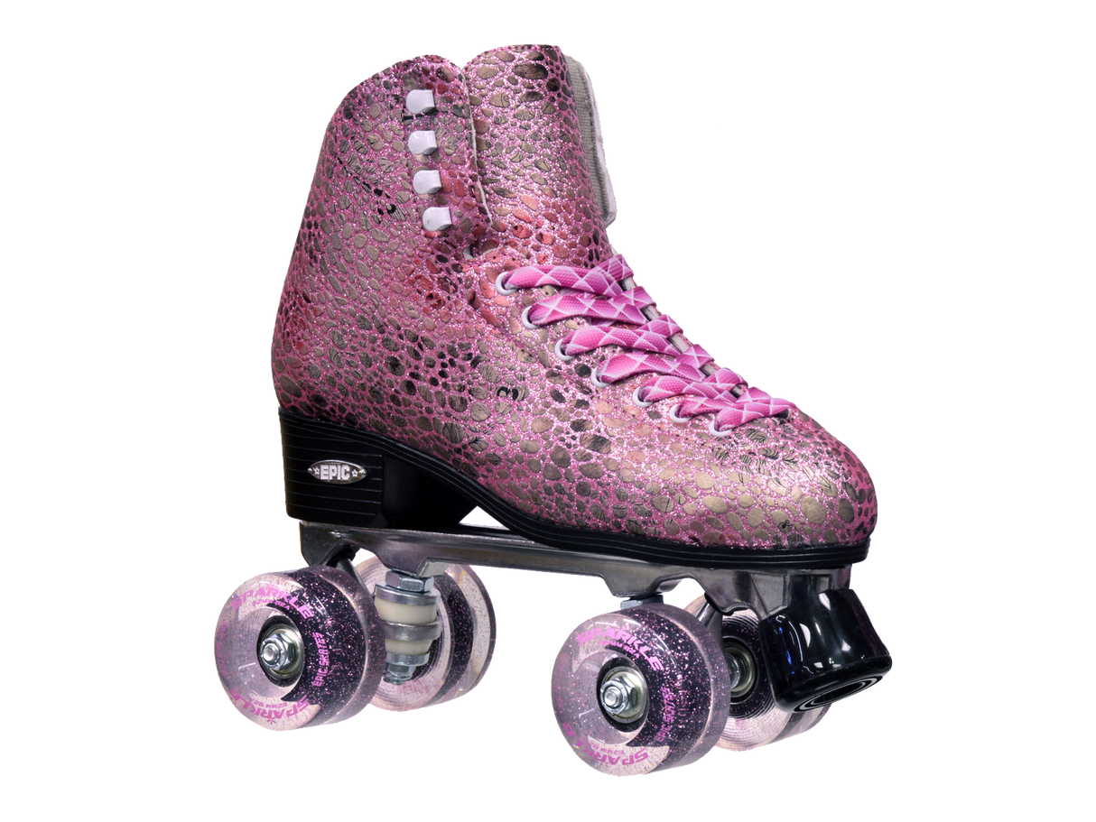 Epic Sparkle Pink Roller Skates