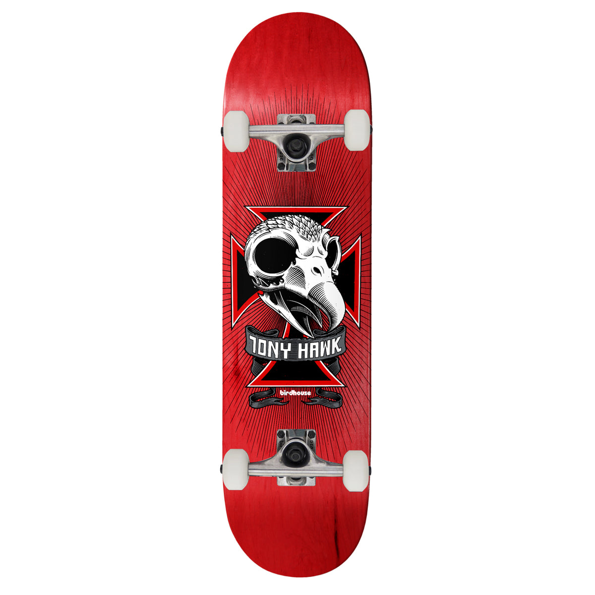 Birdhouse Skull Red Skateboard Complete 8.0"