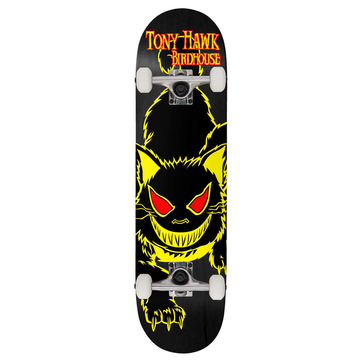 Birdhouse Evil Cat Yellow Skateboard Complete 8.2"