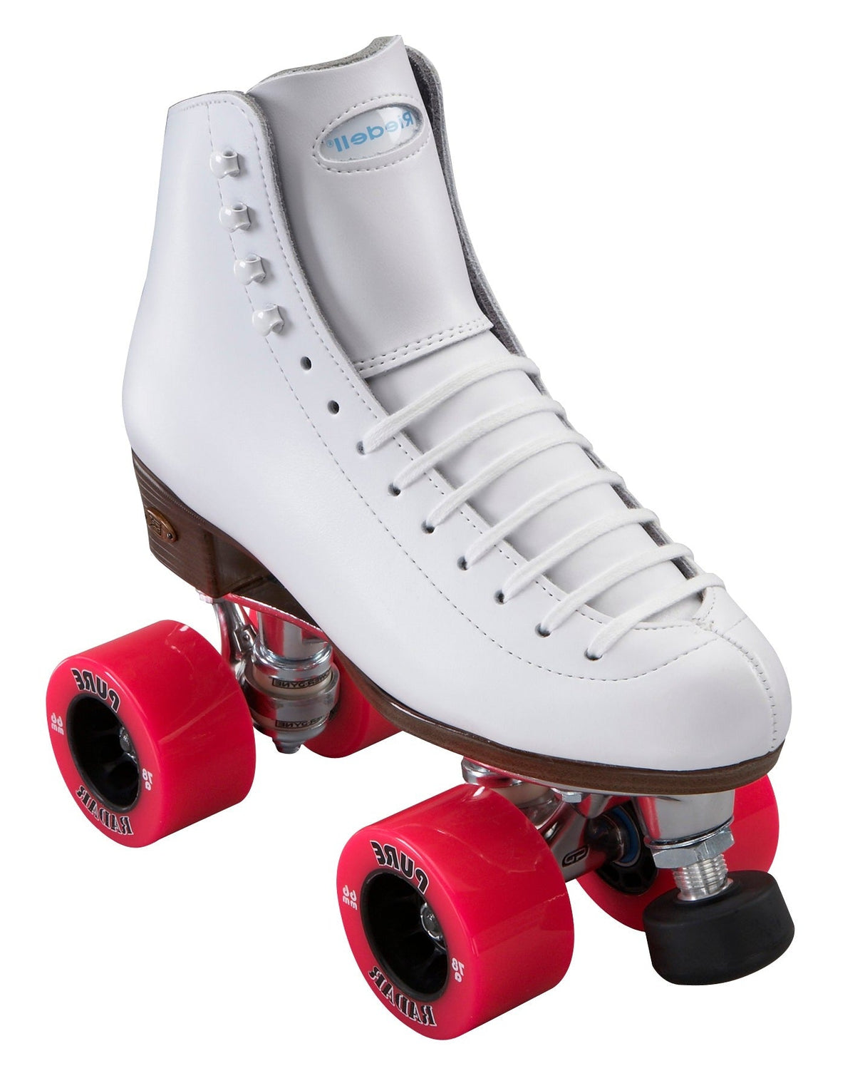 Riedell 120 Celebrity Roller Skates White w Outdoor Wheels