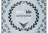 PlayLife Hardcore Heavy Metal Silver Skateboard Complete