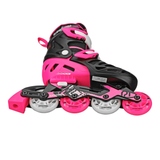 RDS Tracer Black/Pink Adjustable Inline Skates