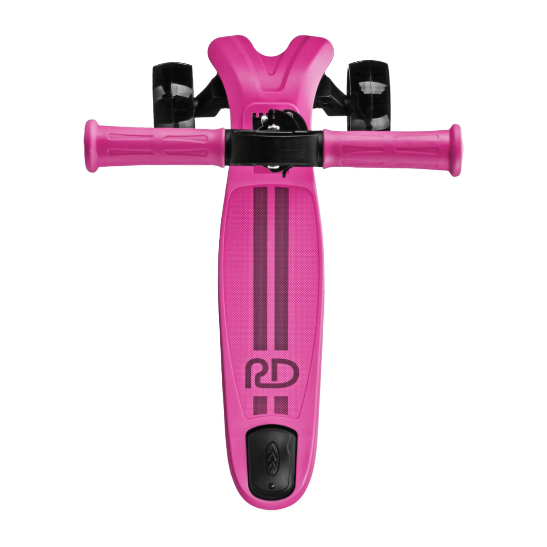 RD 3-Wheel Pink Scooter With Lightup Wheels