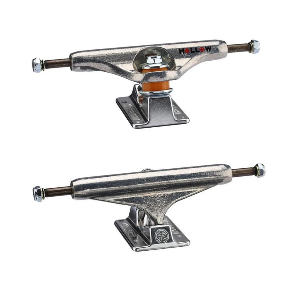 Independent - Forged Hollow Silver 139mm Skateboard Trucks - Set of 2