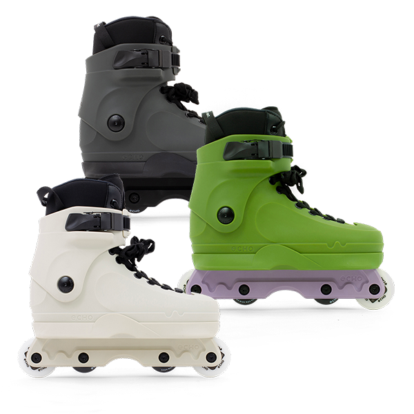 Aggressive Inline Front View Echo Verve Cream Aggressive Inline Skates – Skate Warehouse