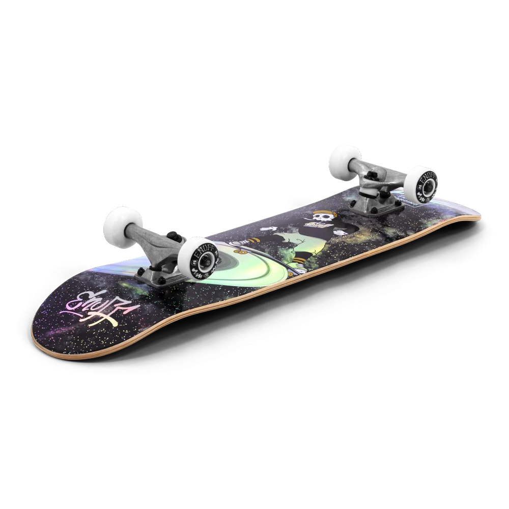 Enuff Skully Hologram Skateboard 7.75" Complete