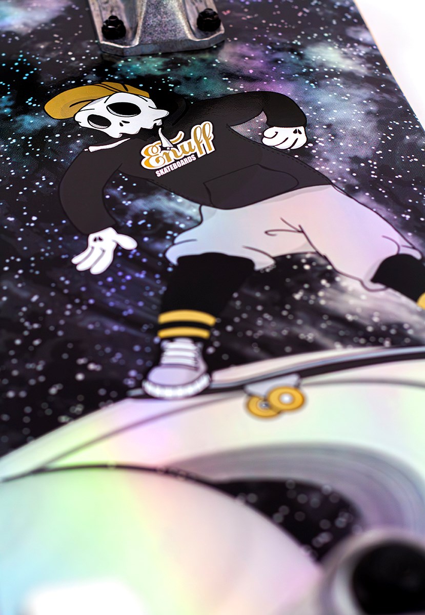 Enuff Skully Hologram Skateboard 7.75" Complete