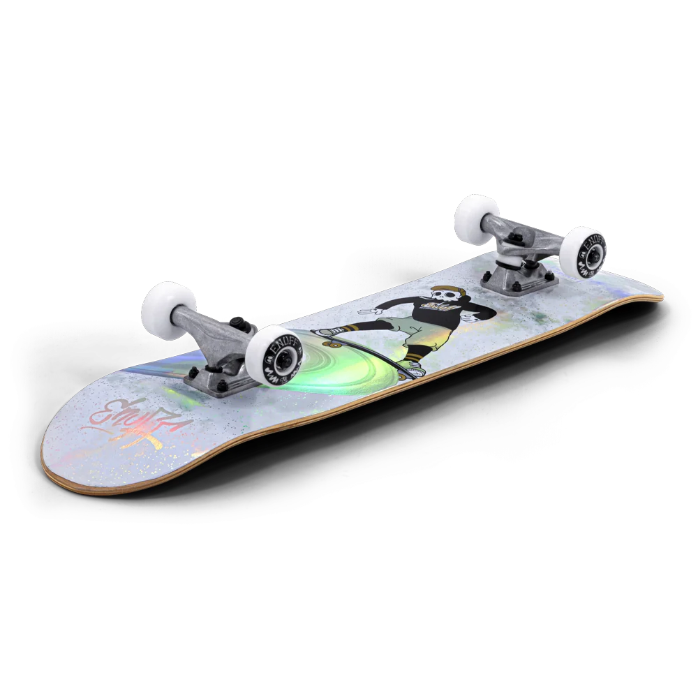 Enuff Skully Hologram Skateboard 7.75" Complete