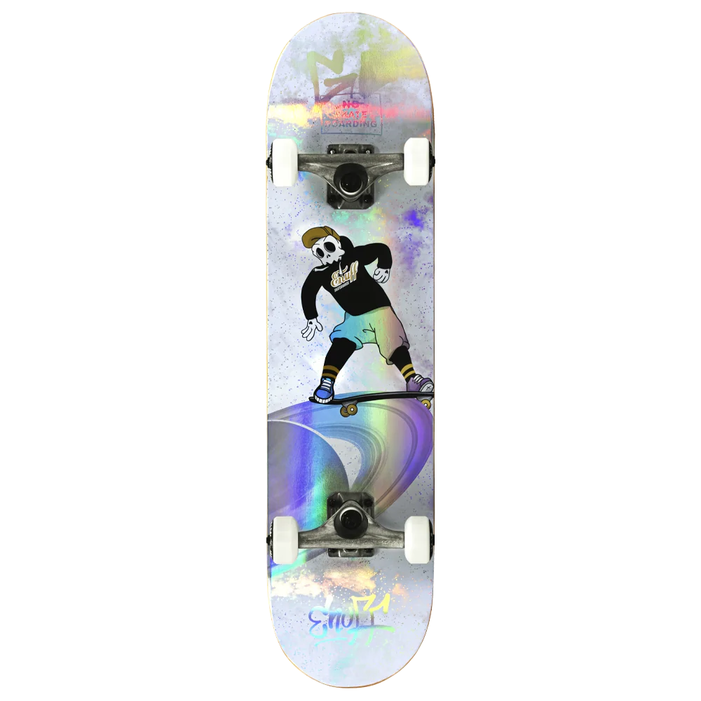 Enuff Skully Hologram Skateboard 7.75" Complete