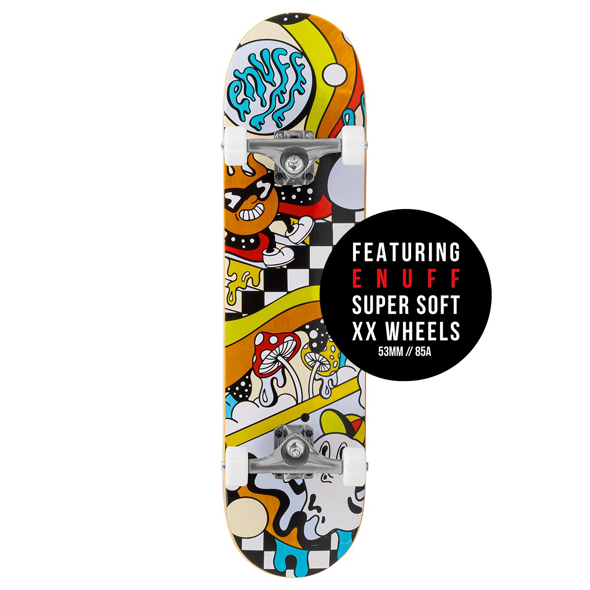 Enuff Meltworld Skateboard 7.25" Mini Complete