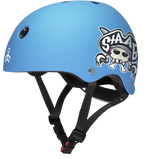 Triple 8 Lil 8 Certified Youth Staab Helmet Neon Blue Rubber