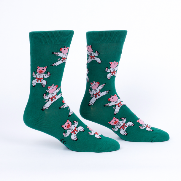 Sock it to Me "Pork Chop" Mens Crew Socks