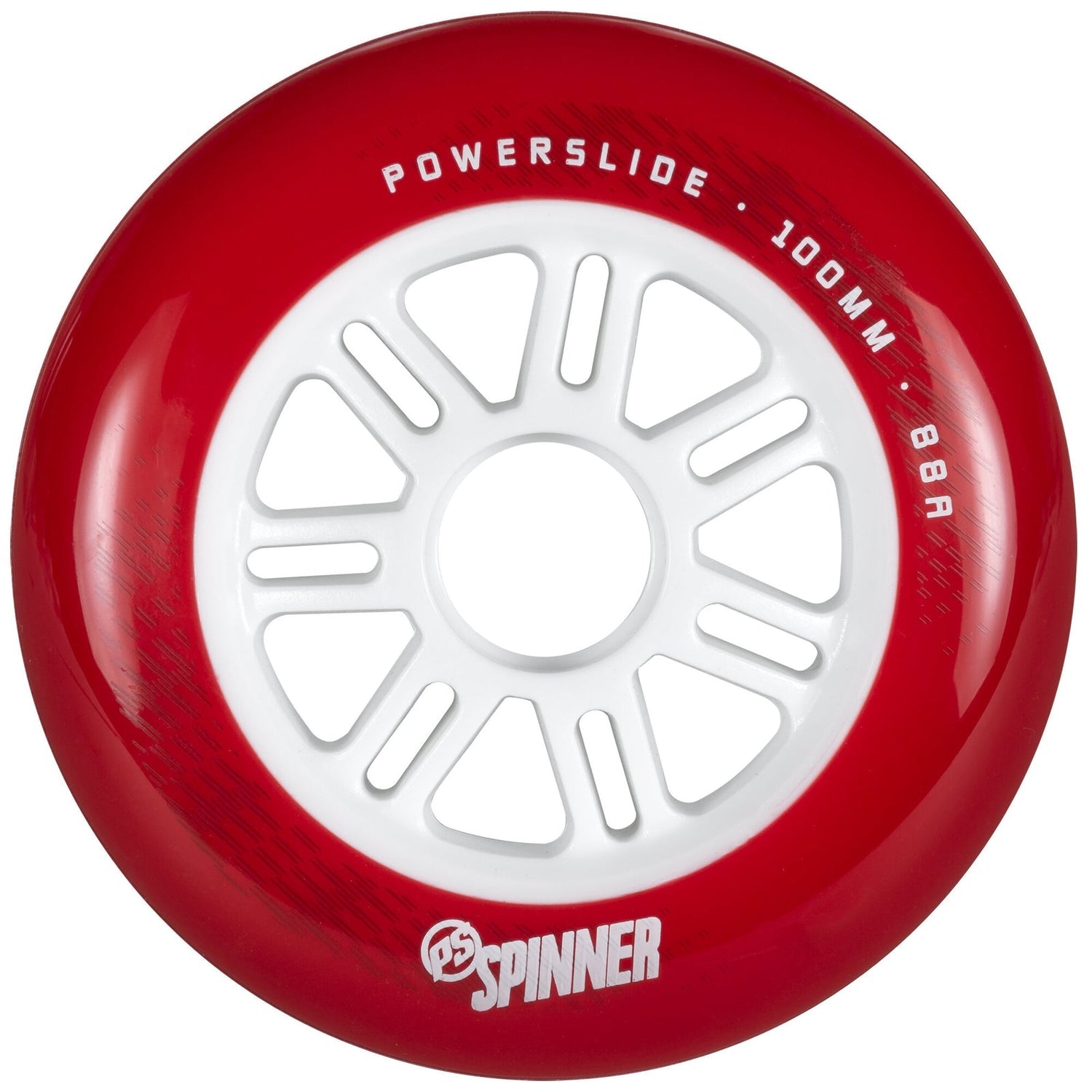Powerslide Spinner Wheels 100mm 88a Red 3 Pack