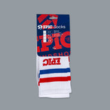 EPIC Socks White/Red/Blue