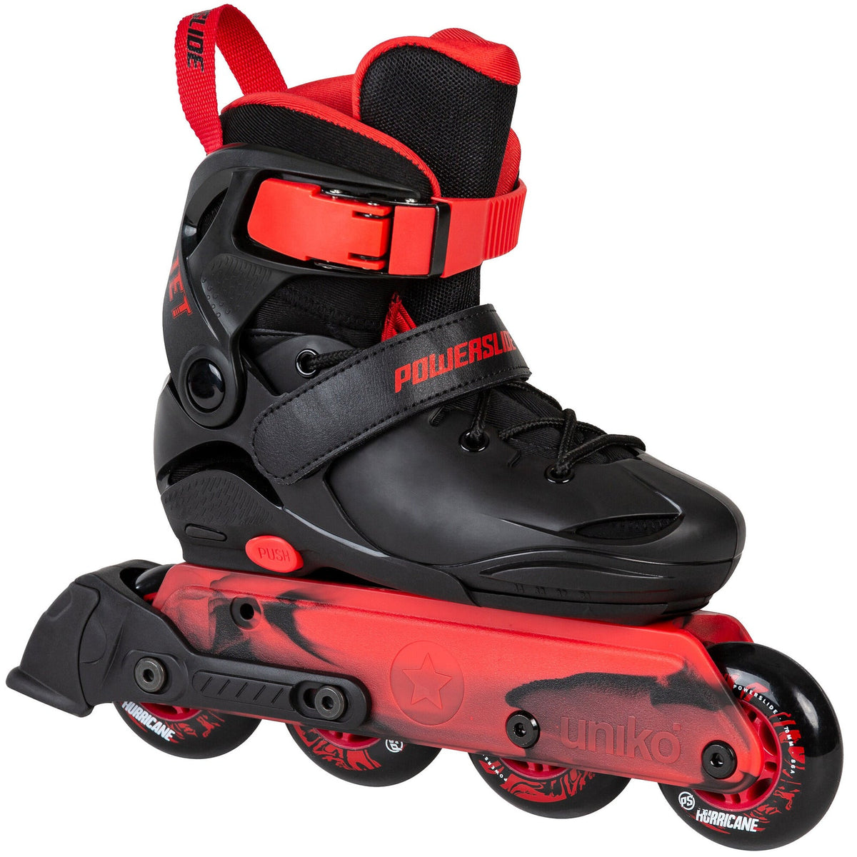 PS Jet Black Adjustable JR. Inline Skates