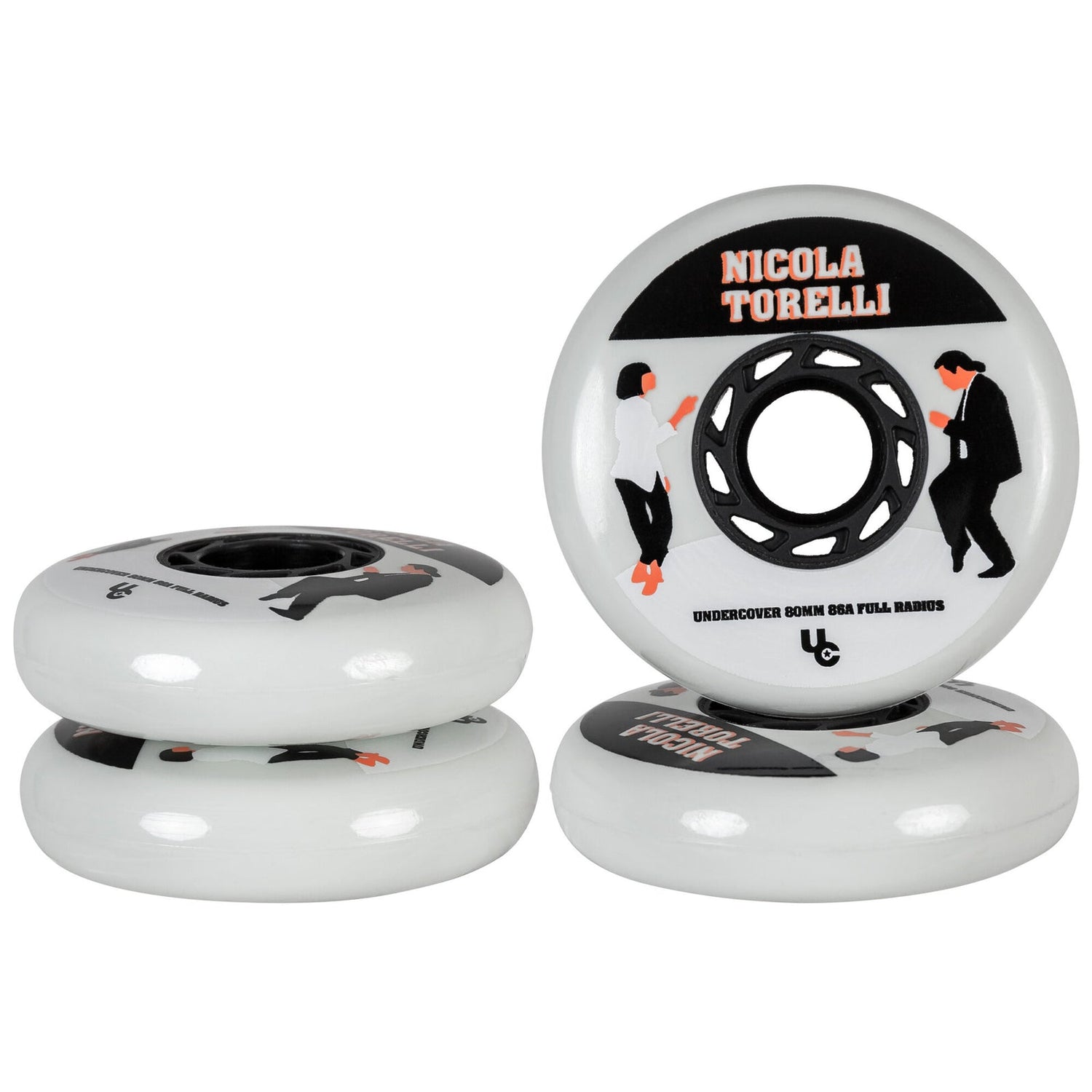 Undercover Movies Nicola Torelli Inline Wheels 80mm 86a 4pack