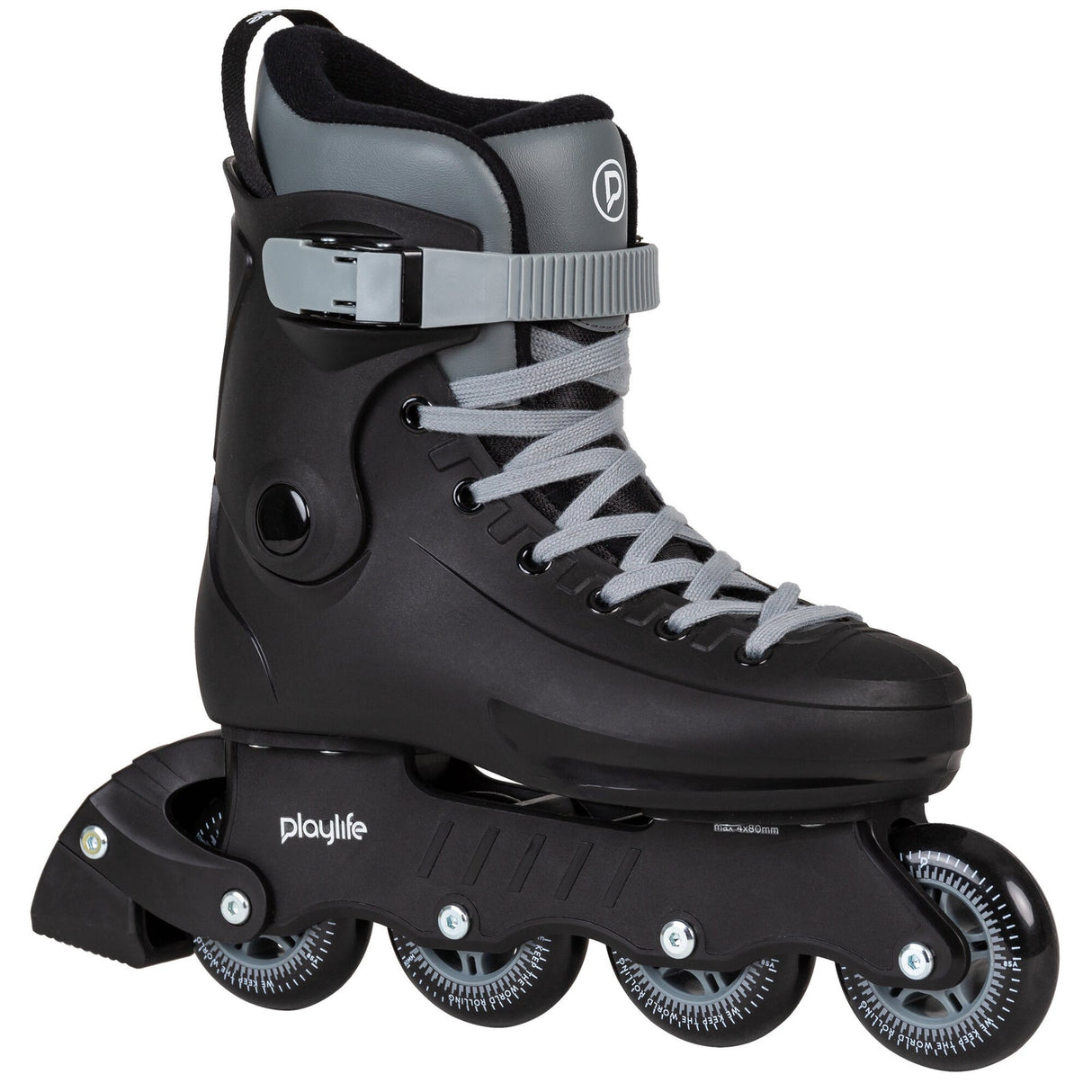 Playlife Rave Black 80 Inline Skates