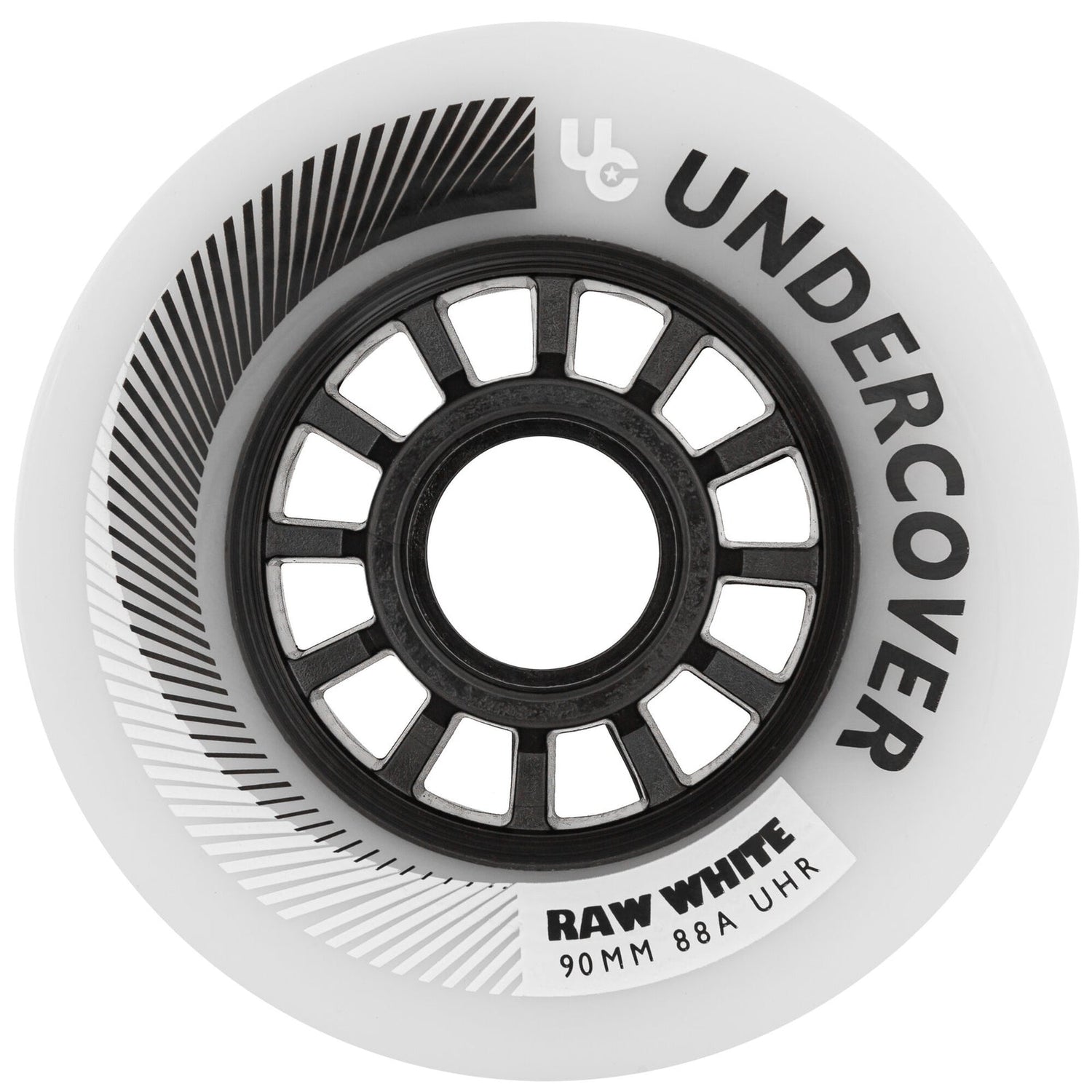 UC Raw Inline Wheels 80mm 85a White 4 Pack