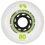 UC Earth Inline Wheels 80mm 88a White 4 Pack