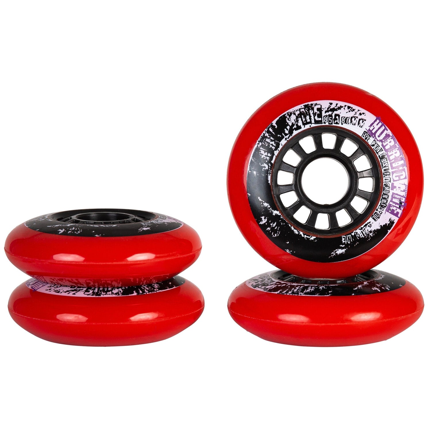 Powerslide Hurricane Red 4 Pack