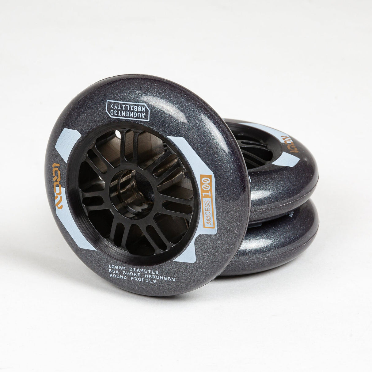 IQON Access COMBO Inline Wheels Dark Grey - 3pack