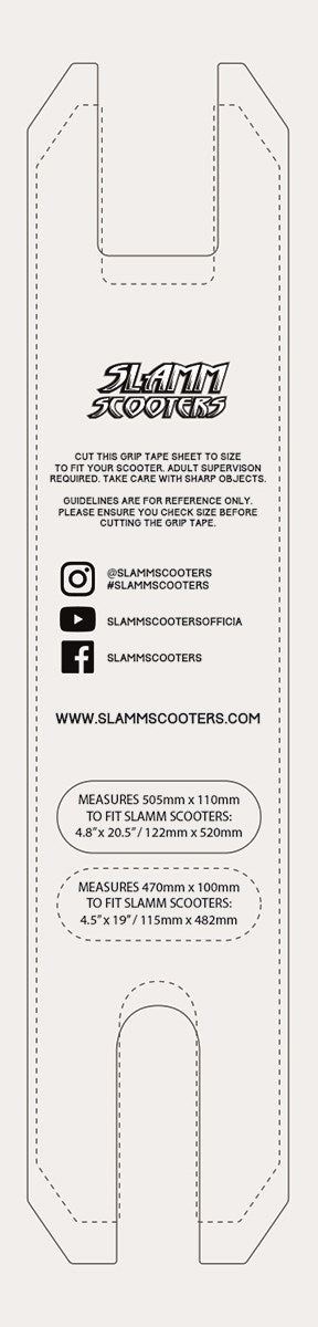 Slamm Scooter Griptape 5"x22"