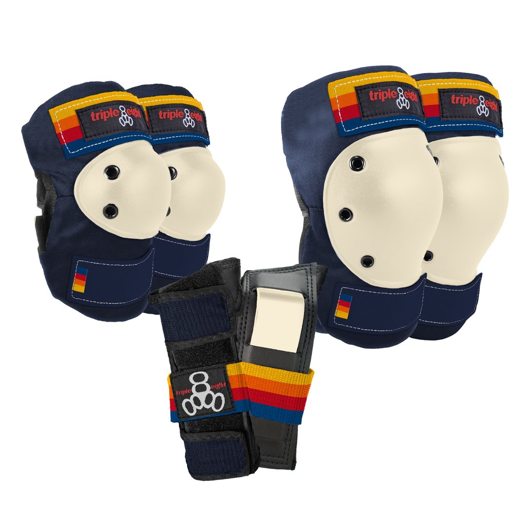 Triple 8 Tri Pack Saver series Junior Pacific Beach Pad Set