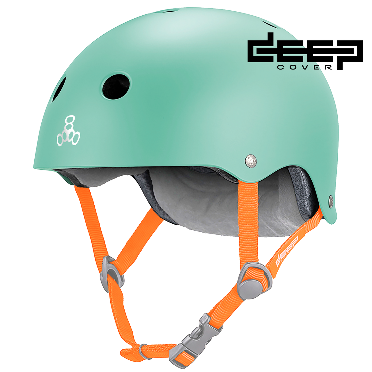 Triple 8 Deep Cover Helmet Mint Matte