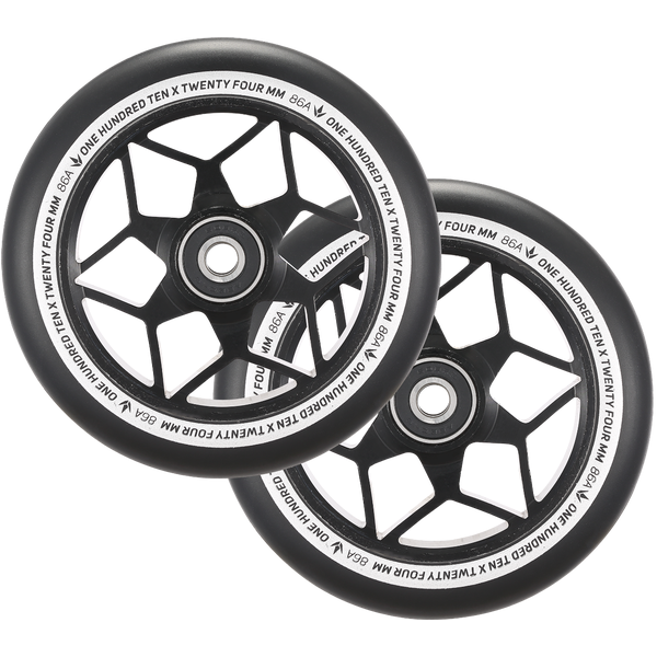 Envy 110mm Diamond Wheel - Black | Pair
