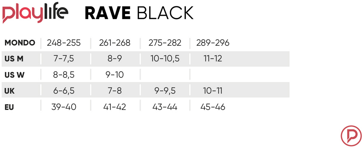 Playlife Rave Black 80 Inline Skates