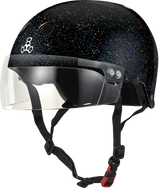 Triple 8 THE VISOR Certified Helmet SS Black Glitter