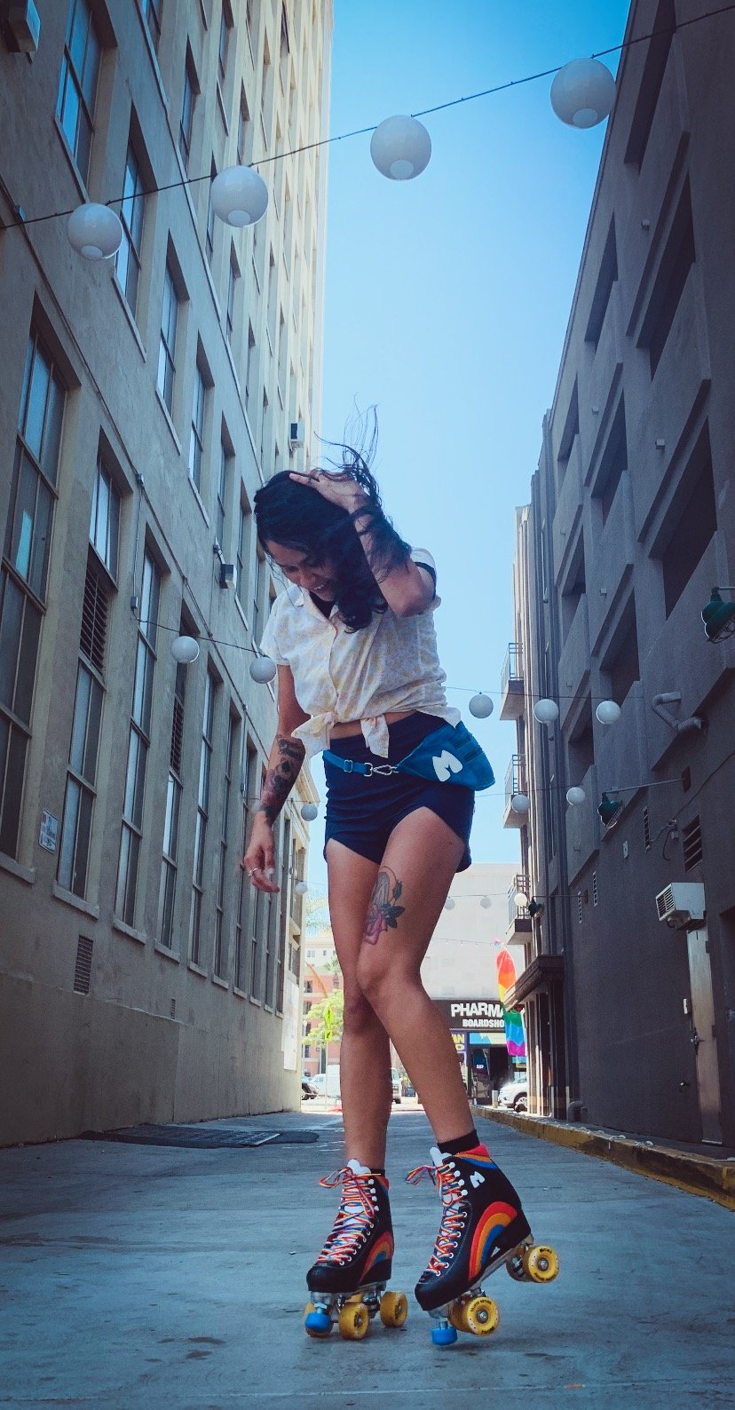 Moxi Rainbow Rider Sunshine Yellow Roller Skates