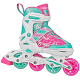 RDS Ion 7.2 White/Pink/Mint Adjustable Inline Skates