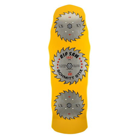 Schmitt Stix Ripsaw Modern Concave Deck- 10"x30"- Yellow Dip