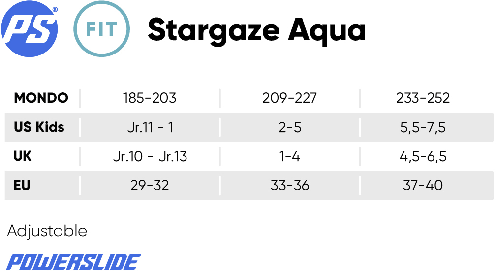 Powerslide Stargaze Aqua Adj. Inline Skates