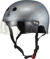 Triple 8 THE VISOR Certified Helmet SS Silver Glitter