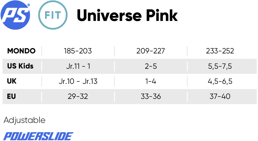 Powerslide Universe Pink II Adj. Inline Skates